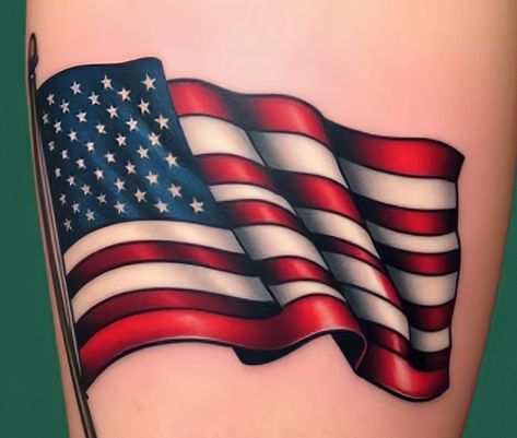 Flag Tattoo For Women, Tattoos, Quick Saves