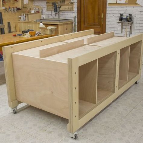 Woodworking Assembly Table Plans, Woodworking Assembly Table, Workbench Designs, Workbench Plans Diy, Woodworking Shop Layout, Woodworking Bench Plans, Assembly Table, Serra Circular, Diy Workbench