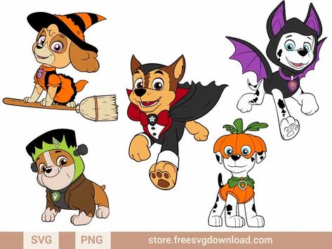 Home - Store Free SVG Download Halloween Paw Patrol Party, Paw Patrol Svg, Paw Patrol Halloween, Diy Shrink Plastic Jewelry, Draw Logo, Wood Yard Art, Halloween Goodie Bags, Spooky Svg, Lion Drawing