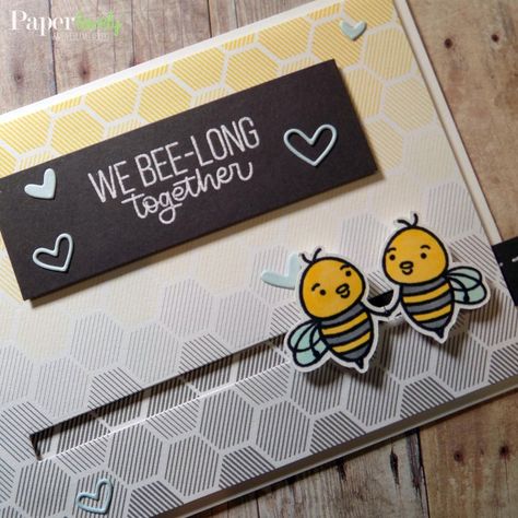 10 Cards | 1 Kit – SSS July 2019 Card Kit (Part 2 of 2) – PaperLovely Diy Slider Card, Bee Thankful, Spinner Card, Mommy To Bee, Birthday Card Drawing, Slider Cards, Weather Today, Love Doodles, Bee Cards