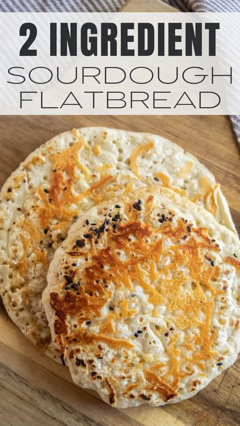 2 Ingredient Easy Sourdough Flatbread Sourdough Flatbread Recipe, Benefits Of Sourdough, Sourdough Flatbread, Sourdough Starters, Discard Recipe, Sourdough Bread Starter, Sourdough Recipe, Sourdough Starter Discard Recipe, Starter Recipes