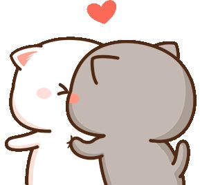 Kiss Cute Sticker - Kiss Cute Couple - Discover & Share GIFs Cutie Cat-chan, Calin Gif, Kiss Cute, Mochi Cat, Peach Goma, Peach Cat, Bear Gif, Cute Kiss, Chibi Cat