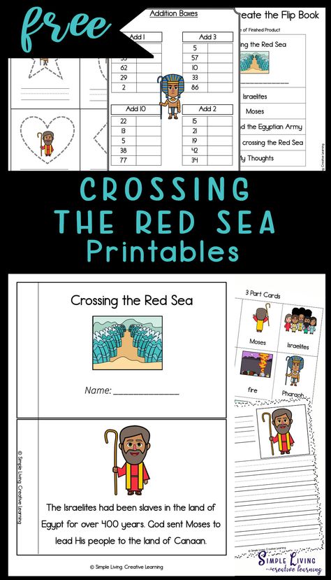 These Crossing the Red Sea Printables are aimed at children in kindergarten and preschool and includes over 100 pages of fun and learning. https://simplelivingcreativelearning.com/crossing-the-red-sea-printables/ Moses And The Red Sea Craft, Parting The Red Sea Craft, Moses Parts The Red Sea Craft, Sea Crafts Preschool, Red Sea Coloring Page, Moses And The Red Sea, Moses Red Sea, Crossing The Red Sea, Parting The Red Sea