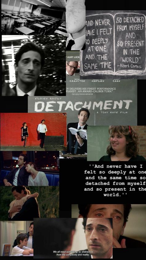 This movie is not for the weak #detachment Detachment Movie, Adrien Brody, Bryan Cranston, Poster Movie, Albert Camus, The Hollywood Reporter, Film Posters, Hollywood, Film