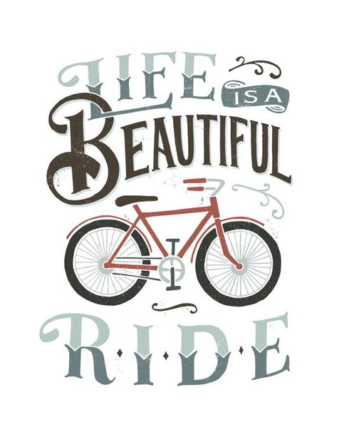 Bike Workouts, Bike Art Print, Life Is A Beautiful Ride, Swimming Workouts, Gear Bicycle, Bicycle Wall Art, Spin Bike, Bike Quotes, Spinning Workout