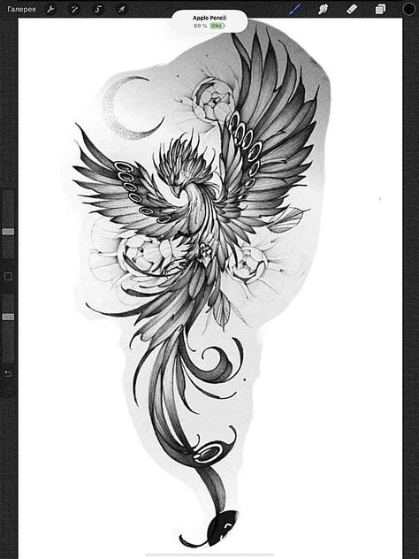 Pheonix Tattoo Drawings, Pheonix Tattoo Ideas Female, Tattoos Upper Arm, Feniks Tattoo, Side Piece Tattoos, Atrapasueños Tattoo, Thigh Piece Tattoos, Tattoo Upper Arm, Small Phoenix Tattoos