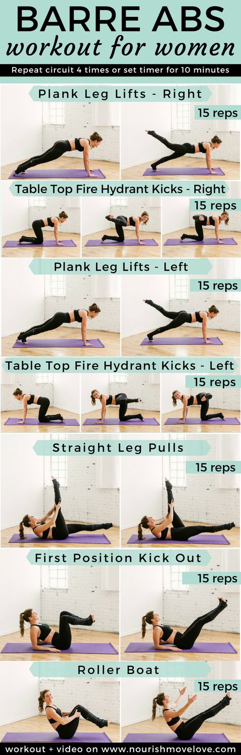 10 Minute Barre Abs Workout | Posted By: CustomWeightLossProgram.com At Home Workout For Women, Home Workout For Women, Barre Exercises, Workout Morning, Cardio Barre, Flat Abs Workout, Nourish Move Love, Motivasi Diet, Fitness Memes