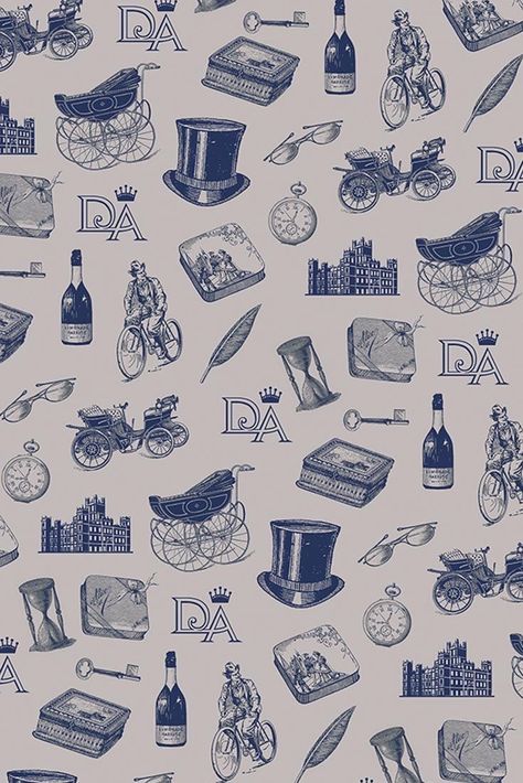 Downton Abbey icons - vintage graphics made into a cool wallpaper Downton Abbey Decor, Violet Crawley, Downton Abbey Party, Card Journal, Edwardian England, Bday Party Kids, Planner Journaling, Highclere Castle, Downton Abby