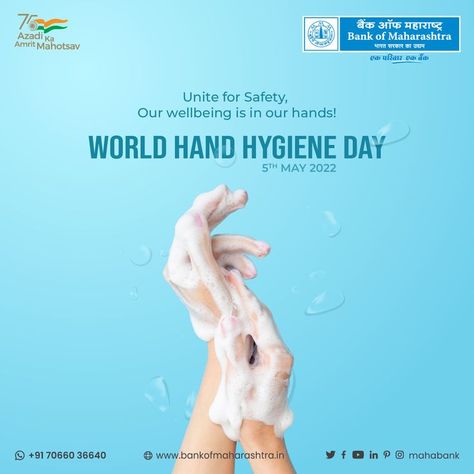 World Hand Hygiene Day World Hand Hygiene Day Poster, Party Design Graphic, World Hand Hygiene Day, Global Handwashing Day, International Days, Gradient Color Design, Make Clean, Hygiene Care, Event Poster Design