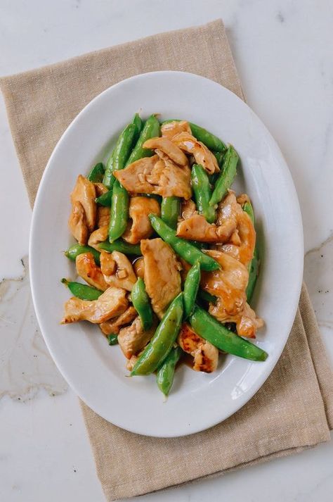 Chicken and snap pea stir fry Snap Peas Recipe, Snap Pea, Woks Of Life, The Woks Of Life, Pea Recipes, Snow Peas, Recipe Chicken, Woks, Snap Peas