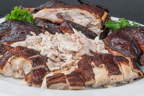 Smoked Whole Chicken Recipe Pitboss Recipes, Smoked Chicken Salad, Bbq Smoker Recipes, Smoked Whole Chicken, Whole Chicken Recipe, Smoked Chicken Wings, Spatchcock Chicken, Whole Chicken Recipes, Interesting Recipes