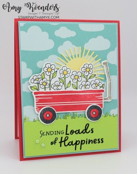 Stampin Up Filled With Fun Cards, Su Filled With Fun, Filled With Fun Stampin Up Cards, Stampin Up Cards 2024, Mini Cat, Fun Cards, Calendar Ideas, Red Wagon, This Little Piggy