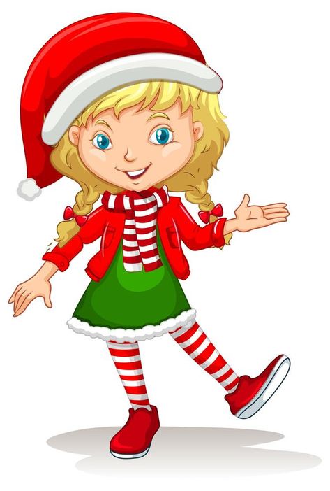 Cute Drawing Outfits, Christmas Character Costumes, Illustration Outfit, Christmas Drawings For Kids, Diy Christmas Outfit, Drawing Outfits, Elf Cartoon, Christmas Cartoon Characters, Cartoon Character Costume