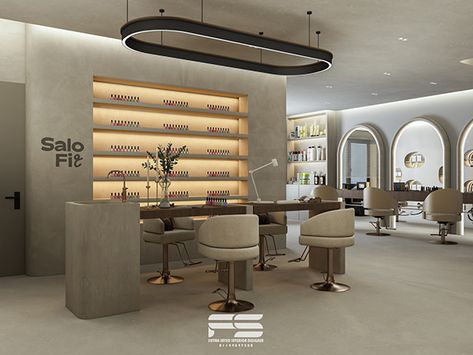 Nail Dizayn, Hair Saloon, 3dmax Vray, Hair Salon Interior, Salon Stations, Beauty Corner, Nails Salon, Salon Interior Design, Nail Studio