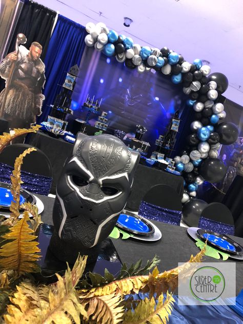 Chesia@thesilvercentre.com's Birthday / Black Panther - Photo Gallery at Catch My Party Black Panther Birthday Party Ideas, Baby Black Panther, Black Panther Birthday Party, Black Pantera, Black Panther Birthday, Spiderman Invitation, Black Panther Costume, Avenger Birthday Party, 5th Birthday Party Ideas