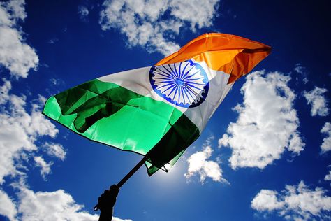 The Indian flag adorns the Hamilton sky, India v Ireland, World Cup 2015, Group B, Hamilton, March 10, 2015 ©ICC | www.indiadefends.com #indiadefends Tiranga Jhanda Photo, Tiranga Flag, Flag India, Happy Independence Day Images, Indian Flag Images, Indian Flag Wallpaper, Cricket In India, Jai Hind, Independence Day Images