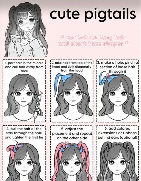 Kawaii Hair Tutorial, Beach Hairstyles For Short Hair, Cool Hair Designs, Hair Style Korea, Fesyen Rambut, Beach Hairstyles For Long Hair, Vlasové Trendy, Hairstyles For Layered Hair, Kawaii Hairstyles