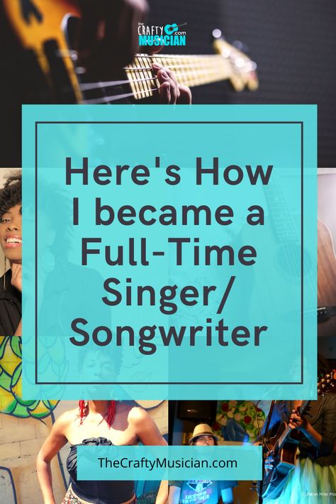 One musician's story about switching careers to do what she loves, overcoming challenges, and making a living doing music. A story about becoming a full-time singer/songwriter. How To Be A Songwriter, How To Become A Singer Songwriter, How To Become A Singer, Singer Manifestation, Song Prompts, Become A Singer, Songwriting Prompts, Music Management, Writing Songs Inspiration