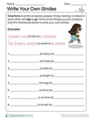 Next stop: Pinterest Simile Worksheet, Dual Language Spanish, Dual Language, Figurative Language, Language Skills, Next Stop, Be Creative, Writing Activities, Figurative