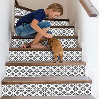 3D Euporean Pattern Ceramic Tile 606 Pattern Tile Marble Stair Risers Decoration Photo Mural Vinyl Decal Wallpaper Murals Wallpaper Mural MXY Wallpaper UK Wendy (13x H:18cm x W:102cm (7"x40")) : Amazon.co.uk: DIY & Tools Ladder Wall Decor, Colorful Baby Nursery, Staircase Decals, Staircase Renovation, Tiled Staircase, Magic Stickers, Stair Decals, Vinyl Decal Diy, 3d Simulation