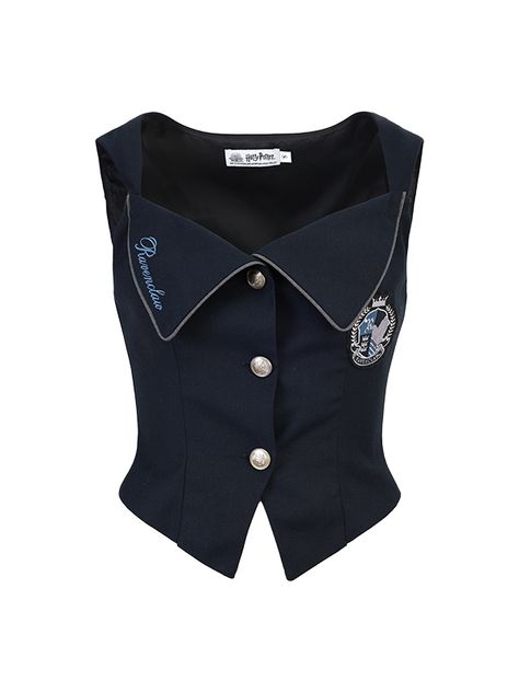 This waistcoat features a unique collaboration with Harry Potter, perfect for adding a touch of magic to your wardrobe. The tailored fit and embroidered badges give it a sophisticated and stylish look, while the front button placket adds a classic touch.  Please note that this product includes only the waistcoat.  Garment Size   	 		 			Size 			S 			M 			L 			XL 		 		 			Full Length 			40 			41 			42 			43 		 		 			Bust 			83 			87 			91 			95 		 		 			Waist 			68 			72 			76 			80 		 		 			Shou Embroidered Badges, Outfits Dress, Fashionista Clothes, Ravenclaw, Affordable Clothes, Skirt Outfits, Preppy Style, The Star, Classy Outfits