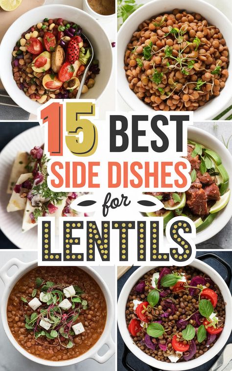 Discover the perfect pairings for your lentil dishes! 🍽️🥗 #LentilRecipes #HealthyEating Side Dishes With Lentils, Lentils As A Side Dish, Lentil Recipes Side Dish, Lentil Side Dish Recipes, Lentil Side Dish, Lentils Benefits, Lentils And Quinoa, Lentil Dishes, Spinach Curry