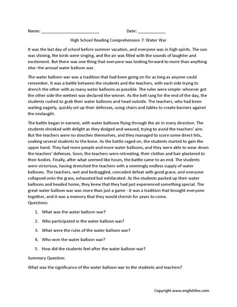 Middle School Reading Worksheets, Reading Comprehension 6th Grade, Summary Writing Worksheets, Grade 7 Reading Comprehension, English Writing Skills Worksheets, Grade 7 Reading Comprehension Worksheets, Grade 6 Reading Comprehension Worksheets, 7th Grade Reading Comprehension, Poetry Comprehension Worksheets