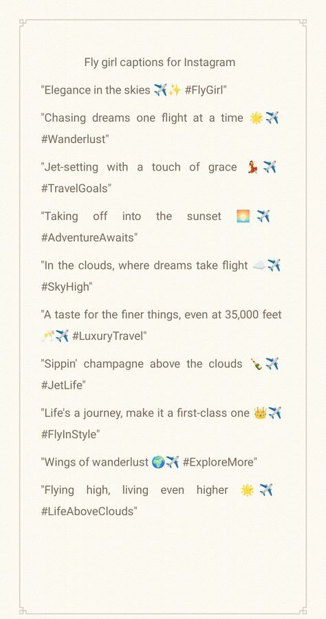 Fly Captions Instagram, Fly Captions, Ig Caption, Insta Caption, Ig Captions, Chasing Dreams, Above The Clouds, Life Is A Journey, Fly Girl