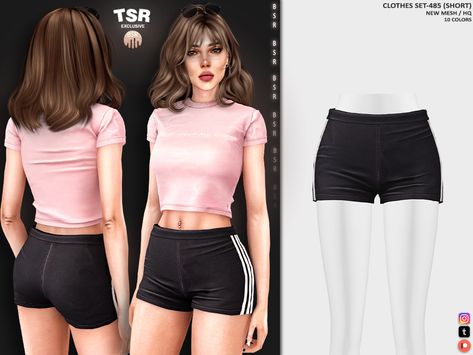 tthe sims 4 Sims 4 Cc Clothes Female Shorts Patreon, Sims 4 Adult Mods, Sims Fits, Cheer Tops, Sims Clothes, Sims 4 Expansions, Sims 4 Teen, Female Shorts, Sims 4 Mods Clothes