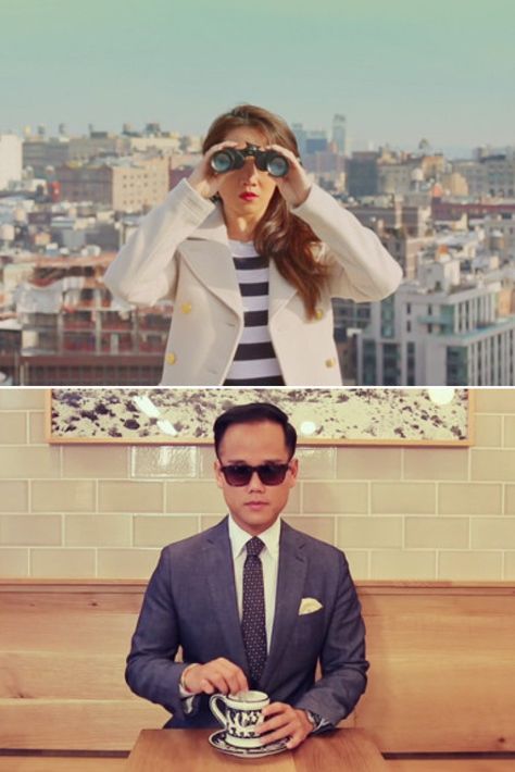 Wes Anderson Engagement Shoot, Wes Anderson Save The Date, Wes Anderson Wedding Photos, Wes Anderson Couple Photoshoot, Wes Anderson Inspired Photoshoot, Wes Anderson Engagement Photos, Wes Anderson Photoshoot, Wes Anderson Wedding, Anderson Aesthetic