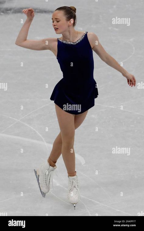 Download this stock image: February 15, 2022, Beijing, Hebei, China: Mariah Bell (USA) in the women s figure skating short program during the Beijing 2022 Olympic Winter Games at Capital Indoor Stadium. (Credit Image: © David G. McIntyre/ZUMA Press Wire) (Cal Sport Media via AP Images) - 2NKPF1T from Alamy's library of millions of high resolution stock photos, illustrations and vectors. Mariah Bell, Karen Chen, Hebei China, Skate Shorts, Event Games, Beijing Olympics, Summer Olympic Games, Winter Olympic Games, Winter Games