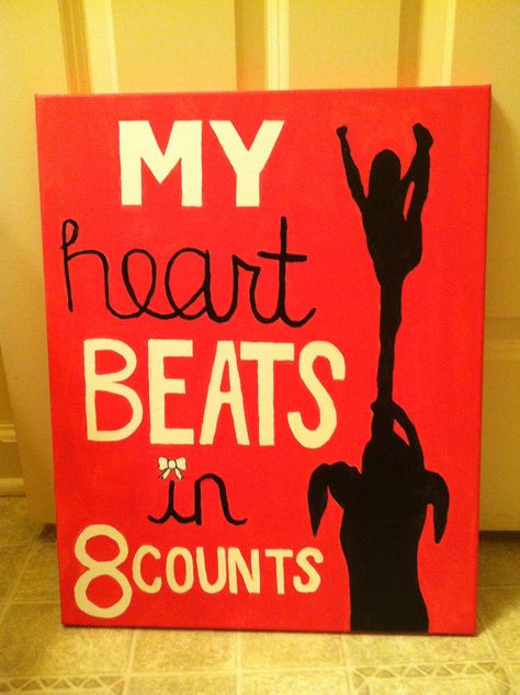 My heart beats in 8 counts Cheerleading quote wall decor, girl bedroom. Cheer Themed Bedroom, Cheer Room Ideas, Cheer Bedroom Ideas, Cheer Bedroom, Cheerleading Bedroom, Cheer Room, Cheer Wall, Cheer Decorations, Cheerleading Quotes