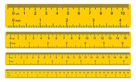 ruler with numbers for measuring length Measuring Length, Measuring Stick, Wooden Ruler, Measuring Tools, Notebook Design, Ruler, Vector Art, Laser Cut, Coloring Pages