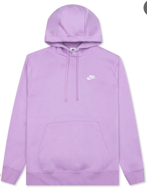 Nike Sportswear Club Fleece, Cute Nike Outfits, Embroidered Nike, Hoodie Aesthetic, Purple Nikes, Purple Hoodie, Baggy Clothes, Nike Zip Up, Air Huarache