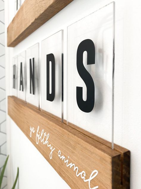 Shelf With Words, Diy Signage Ideas Business, Diy Letter Ledge Wall, Diy Wooden Letter Board, Letter Board Ledge, Letter Ledge Wall, Diy Letter Board Ledge, Diy Letter Sign, Diy Wall Letter Board