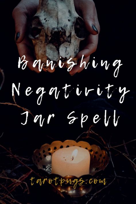 Find out how to banish negativity with this Banishing Negativity Jar Spell. #witchcraft #witch #magick #spells Cleansing Spells Witchcraft, Banishing Crystals, Binding Spell Jar, Warding Spell, Negativity Spell, Fire Spells, Bone Witch, Banishing Spells, Honey Jar Spell