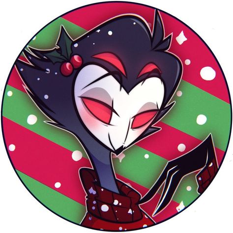 @Zeebiecakes Boss Christmas, Boss Series, Us When, Vivziepop Hazbin Hotel, Christmas Icons, Christmas Drawing, Hotel Art, Matching Profile Pictures, Helluva Boss