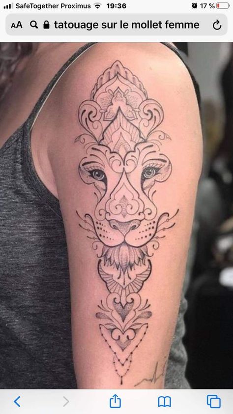 Butterfly Leg Sleeve, Mandala Lion Tattoo, Tattoo Ideas For Beginners, Lioness Tattoo Design, Leo Tattoo Designs, Small Phoenix Tattoos, First Tattoo Ideas, First Tattoos, Lioness Tattoo