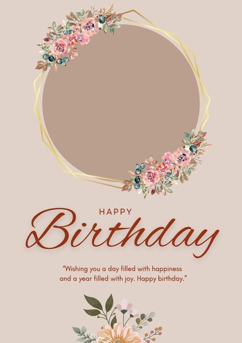 Birthday Frames Design Instagram Story, Birthday Wishes Flyer Design, Birthday Wish Card Design, Birthday Wish Background, Happy Birthday Templates, Happy Birthday Card Template, Happy Birthday Photo Editor, Happy Birthday Poster, Happy Birthday Icons