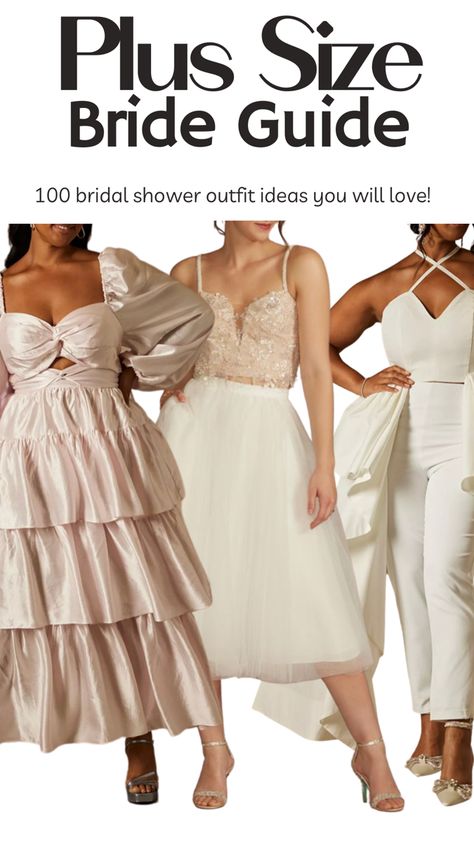 Plus Bridal Shower Outfit, Bridal Shower Dresses For The Bride Plus Size, Plus Size Rehersal Dinner Outfit, Plus Size Engagement Party Outfits, Plus Size Bride Bachelorette Outfit, Bridal Shower Dress Plus Size, Bridal Shower Dress For Bride Plus Size, Bridal Shower Outfit For Bride Plus Size, Plus Size Engagement Outfits