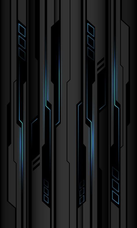 Abstract blue black cyber circuit shadow on grey metallic design modern technology futurisitc background vector Technical Background, Vector Landscape, Metallic Design, Background Black, Modern Technology, Metal Design, Vector Background, Design Modern, Circuit