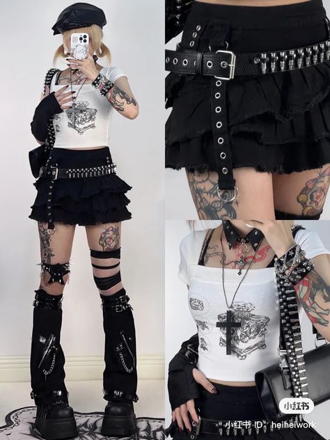 Maximalist Punk Fashion, Visual Kei Fashion Outfits, Lina Outfit, Visual Kei Outfit Ideas, Visual Kei Outfits, Visual Kei Fashion, San Myshuno, Egirl Outfits, Kei Fashion