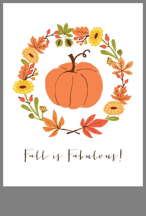 Treat Packaging, Free Fall Printables, Decorating For Fall, Fall Clip Art, Diy Calendar, Autumn Decorating, Free Falling, Fall Printables, Holiday Printables