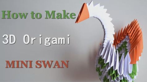 Modular 3D Origami Swan : 18 Steps (with Pictures) - Instructables 3d Origami Swan, 3d Origami Tutorial, Paper Swan, Diy Crafts Tutorials, Origami Diamond, Origami Swan, Origami For Beginners, Origami Dragon, Origami Fish