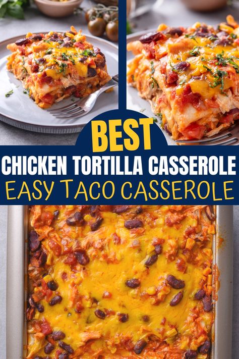 Mexican Dish With Rotisserie Chicken, Chicken Flour Tortilla Casserole, Chicken Enchilada Casserole Flour Tortillas, Chicken Taco Casserole Bake Easy Recipes, Flour Tortilla Casserole, Chicken Tortilla Casserole Recipes, Chicken And Tortilla Recipes, Chicken Taco Casserole Bake, Recipes Using Tortillas