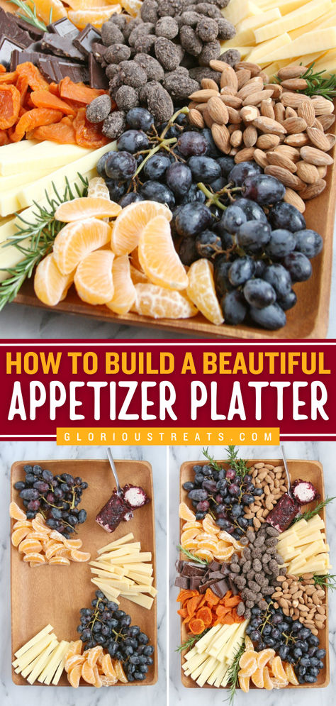 Learn How to Build a Beautiful Appetizer Platter for your Thanksgiving appetizer ideas! This appetizer platter is filled with fruit, cheese, nuts and chocolates. Its one of the best Thanksgiving food ideas! Nuts And Fruit Platter, Fall Fruit Platter Ideas, Nut Platter, Thanksgiving Food Ideas, Nuts And Chocolate, Thanksgiving Fruit, Appetizer Platter, Thanksgiving Appetizer, Great Dinner Recipes