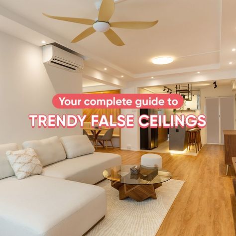 Searching for unique interior ideas? Just look up — false ceilings can elevate any room! Get more ceiling design tips from our article here 👇 False Ceiling With Ac Unit, Basic False Ceiling Designs, Ceiling Design For Low Ceiling, False Ceiling For Small Bedroom, Reverse Cove False Ceiling, Cove Lighting Ceiling Living Rooms, Living Room Without False Ceiling, Minimal False Ceiling Design, Cove Ceiling Ideas