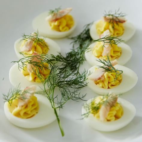 Smoked Trout Deviled Eggs | Williams Sonoma Smoked Trout Deviled Eggs, Smoked Trout, Pastry Bag, Recipe Images, Deviled Eggs, Williams Sonoma, Good Eats, Nom Nom, Salad Recipes