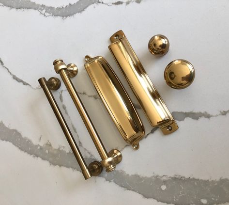 Brass Hardware Review Brass Bathroom Hardware Drawer Pulls, Vintage Brass Cabinet Hardware, Mixing Black And Brass Hardware, Antique Brass Drawer Pulls, Solid Brass Cabinet Hardware, Burnished Brass Kitchen Hardware, Black Cabinets Brass Hardware, Satin Brass Kitchen Hardware, Polished Brass Kitchen Hardware