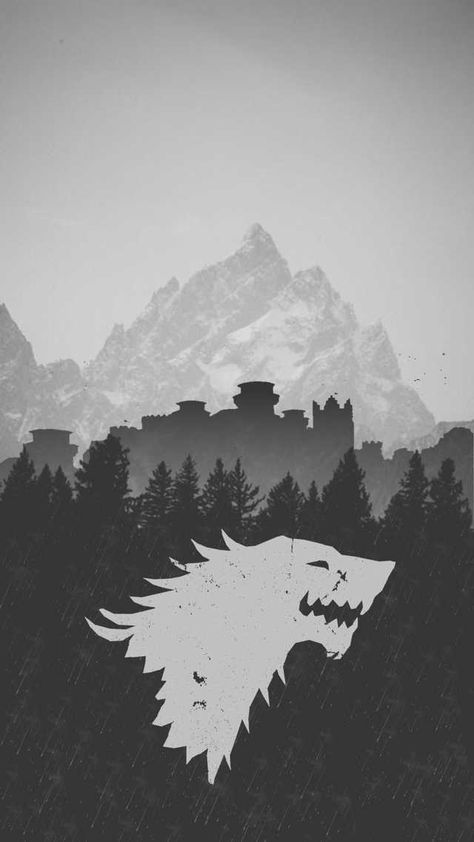 House Stark wallpaper - Imgur Wallpaper Backgrounds Iphone, A Game Of Thrones, Backgrounds Iphone, Wallpaper Backgrounds, Game Of Thrones, Iphone, White, Black